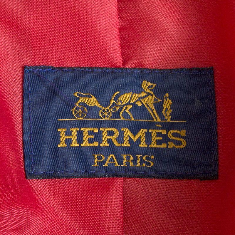 HERMES lana roja LARGA CLASSIC EQUESTRIAN Blazer Chaqueta 36 XS Rojo