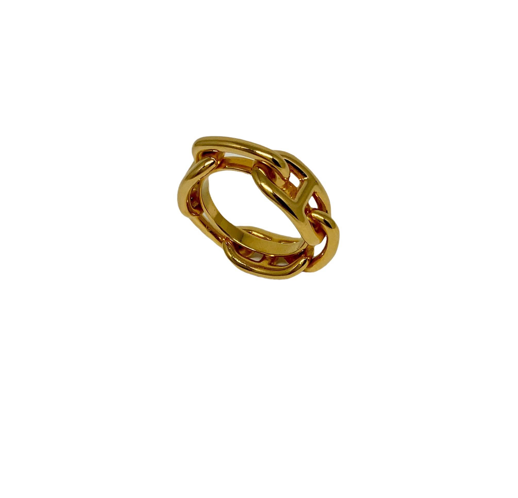 hermes scarf ring gold