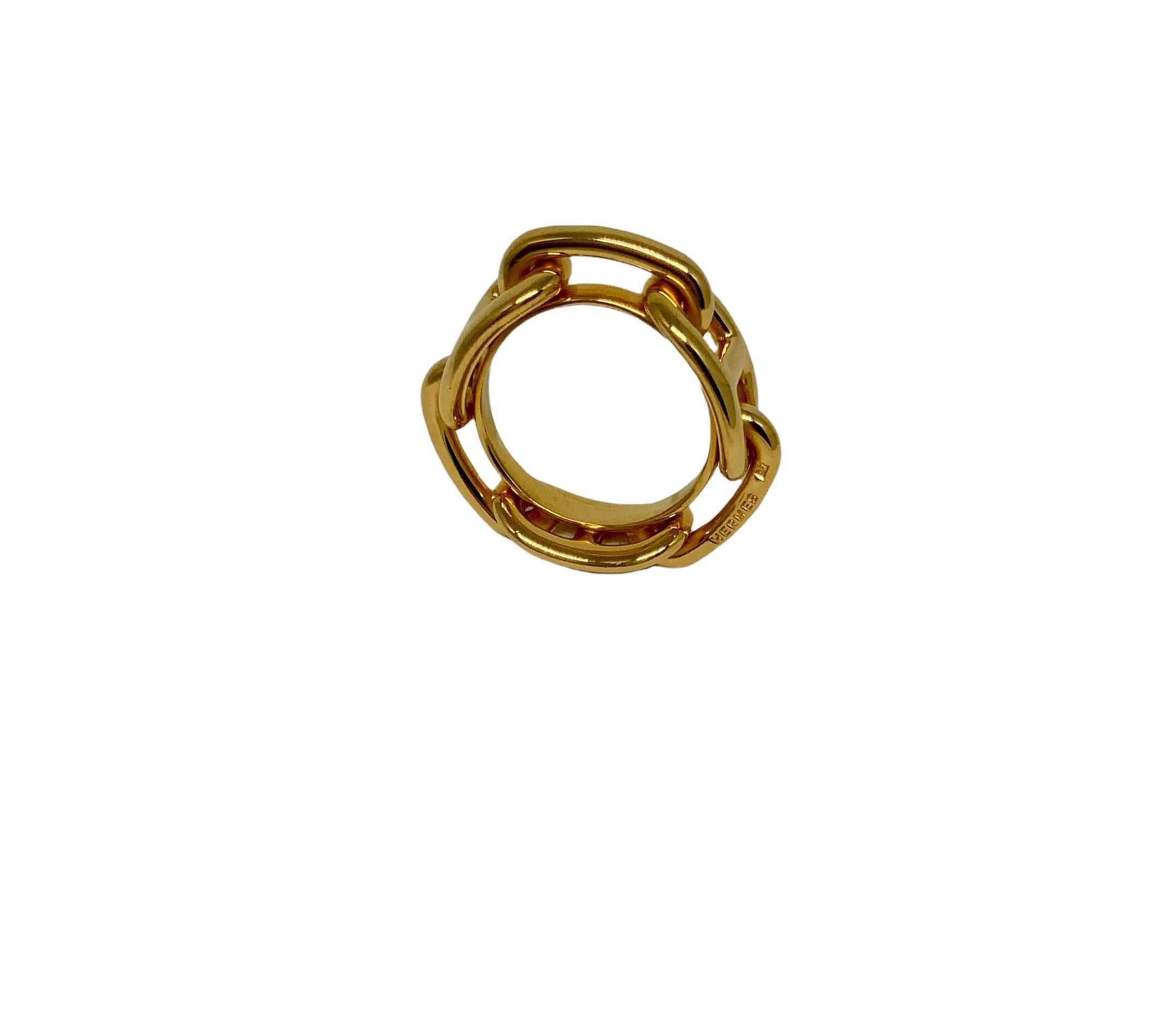 Brown Hermès Regate Scarf Ring