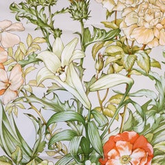 Hermès "Regina" 90cm Silk Twill Scarf by Leila Manchari, 2002.