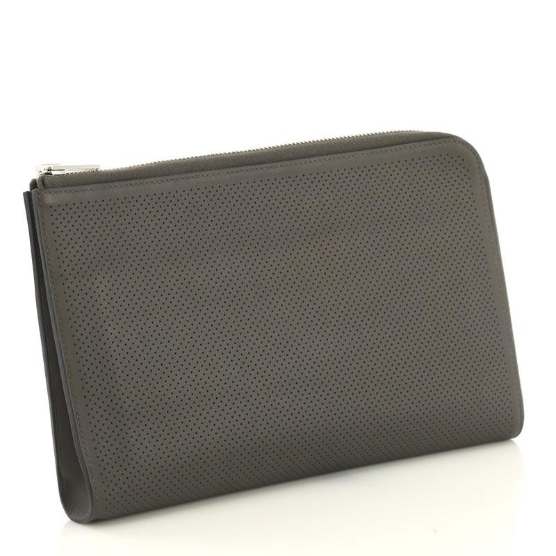 Black Hermes Remix Duo Wallet Perforated Swift Medium