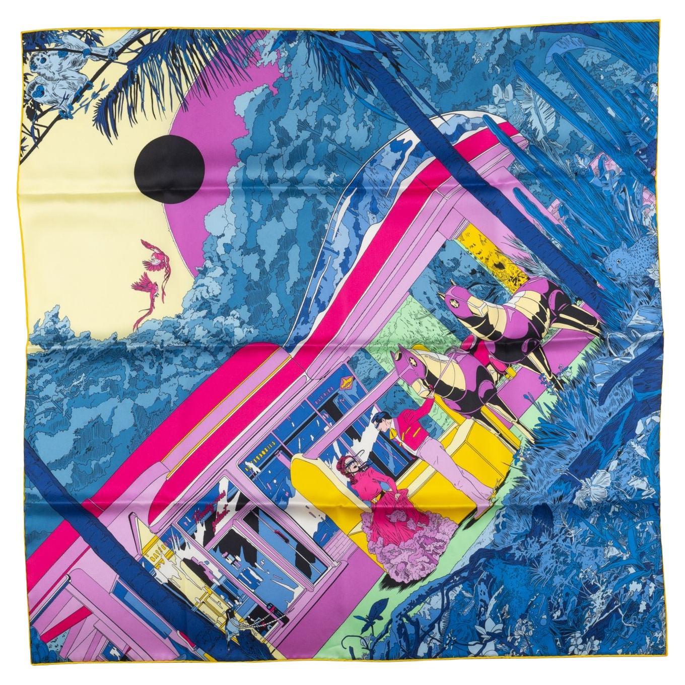 Sciarpa Hermès "Rendez-Vous Galant" 70 NB