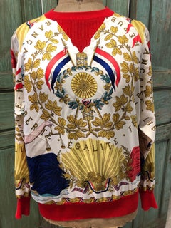 Hermes République Francaise Liberté Égalité Fraternité 1789 Silk Sweater