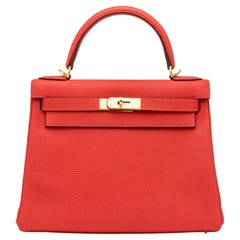 Hermés Retourne Geranium Kelly 28cm