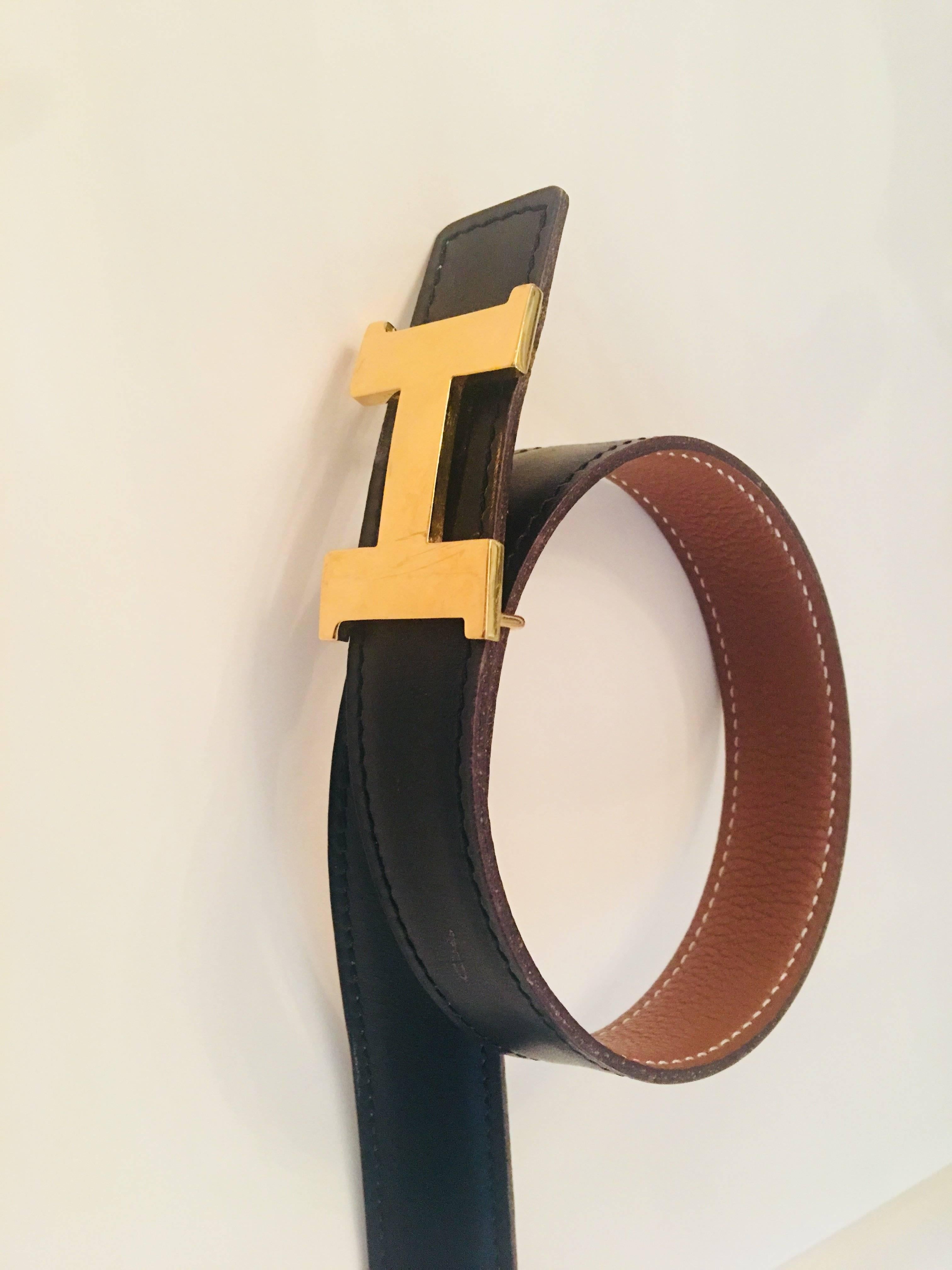 Women's or Men's Hermes Reversible Belt