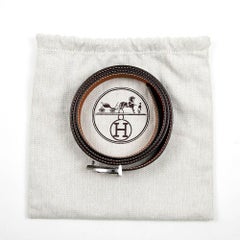 Hermes Reversible Belt Gold and Black