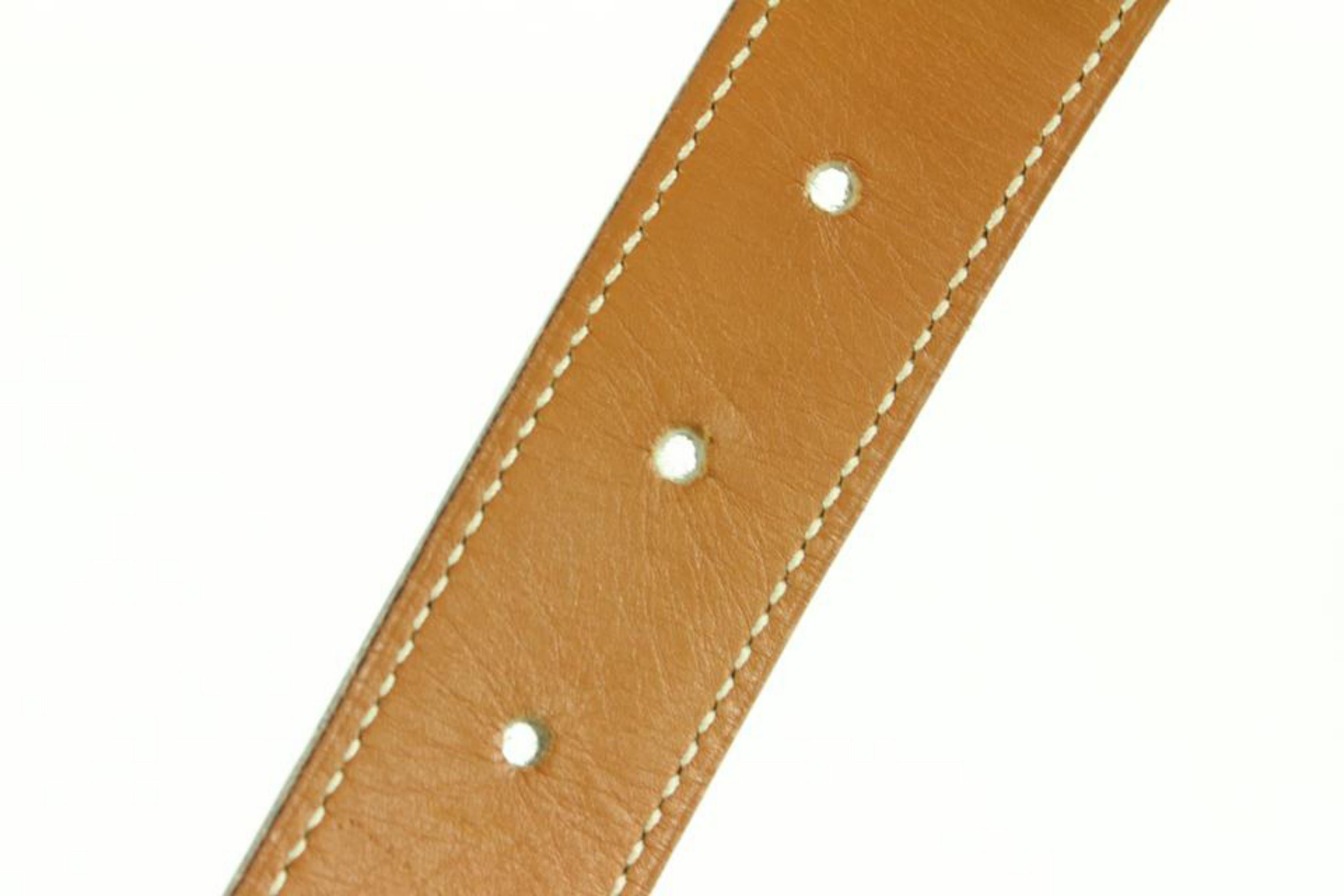 Hermès Kit ceinture réversible noire x marron x or 24mm Constance H Logo 72h84s en vente 2