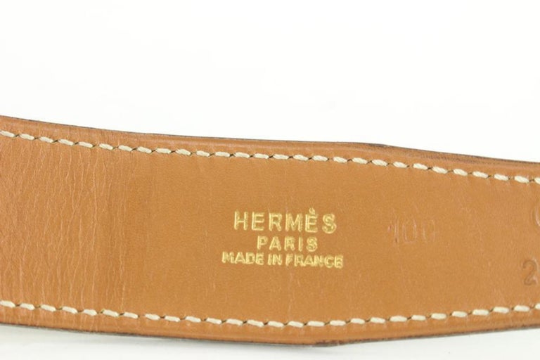 Hermes Chocolate Brown Black Unisex Reversible Constance Gold Belt Kit -  Chicjoy