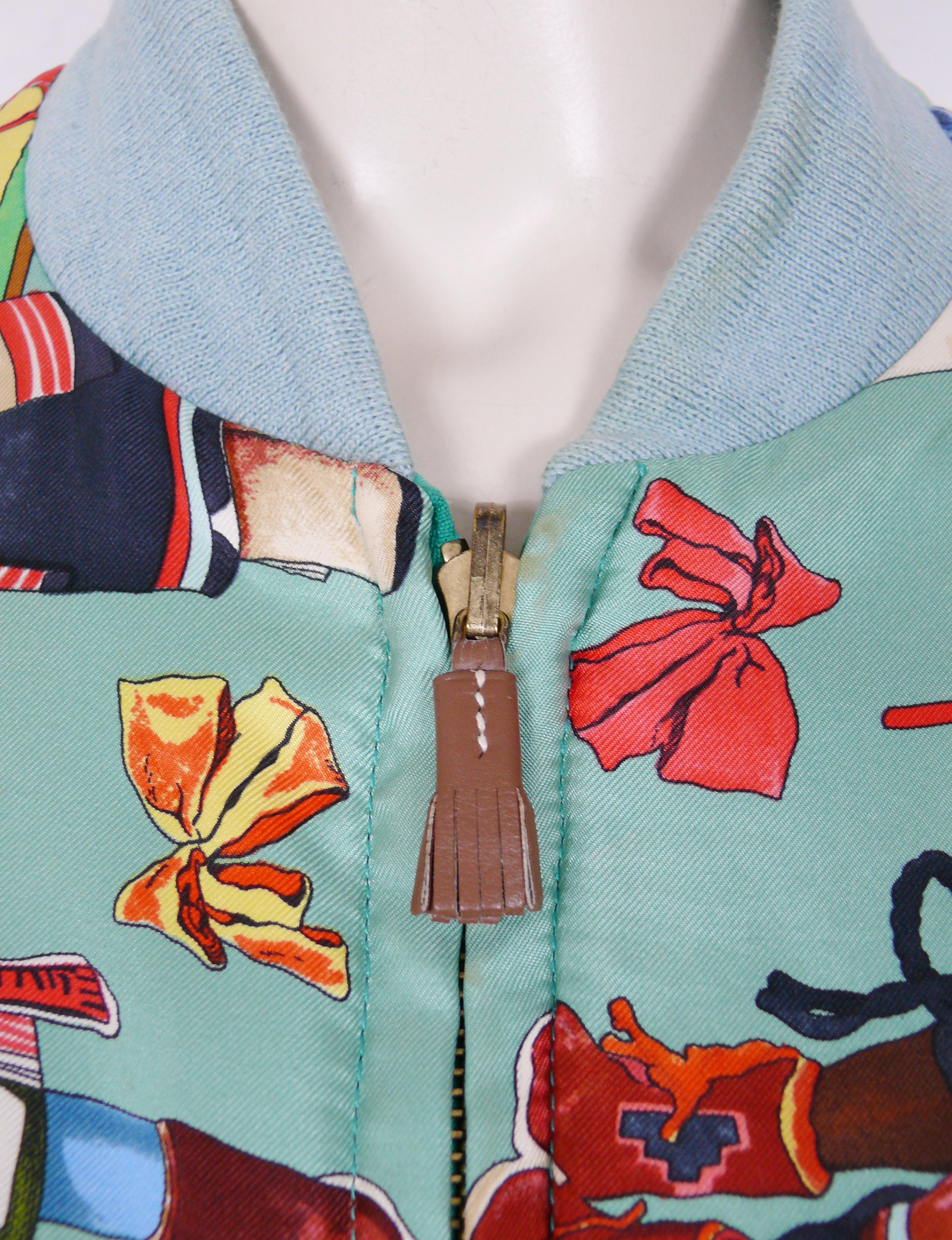 Hermes Reversible Bomber Jacket Kachinas by Kermit Oliver 7