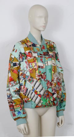 Hermes Reversible Bomber Jacket Kachinas by Kermit Oliver