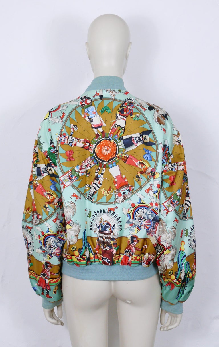 ARNYSジャケット charvet HERMES comoli auralee Hermes Reversible Bomber Jacket Kachinas by Kermit Oliver at