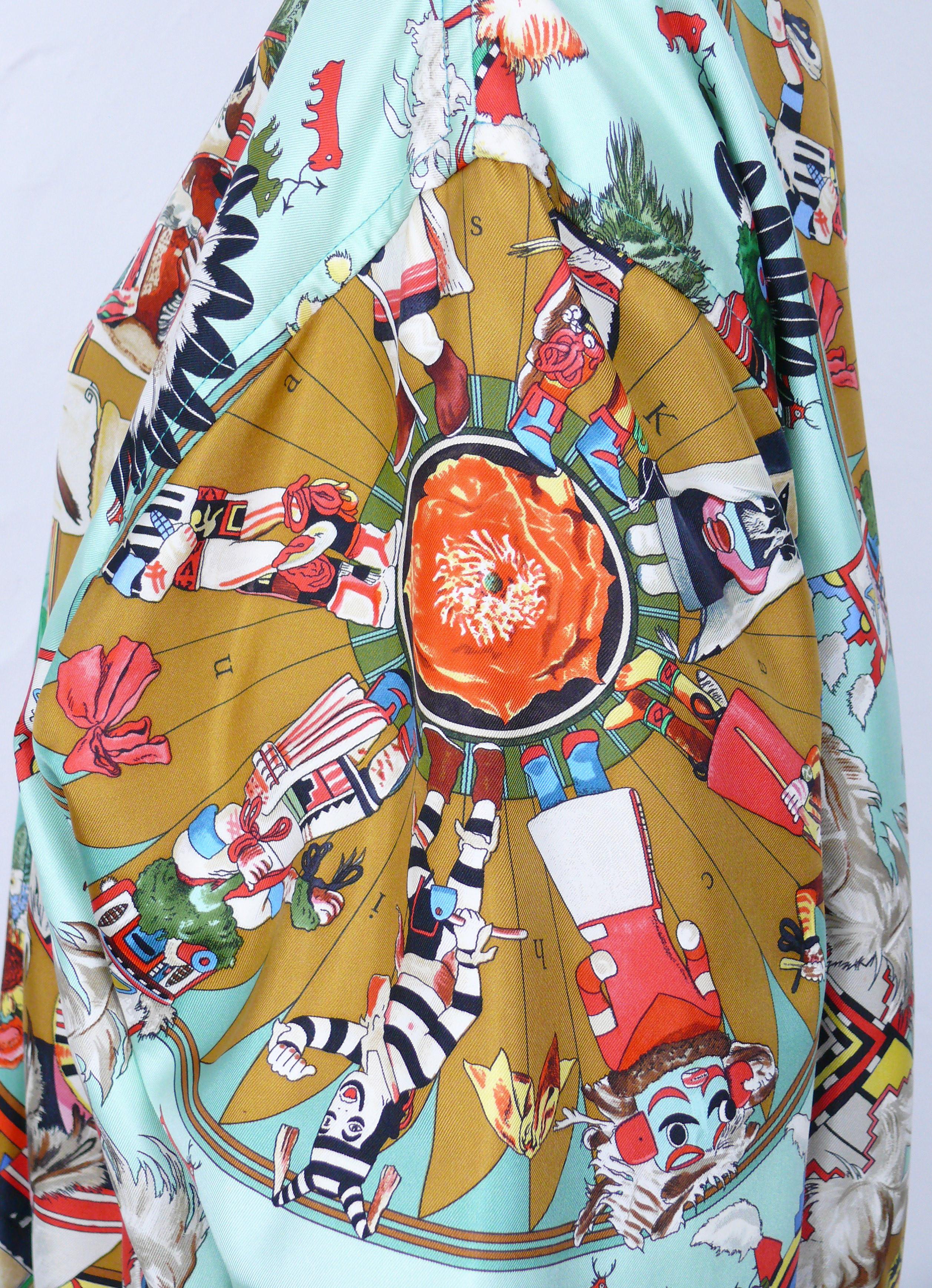 Women's Hermes Reversible Bomber Jacket Kachinas by Kermit Oliver