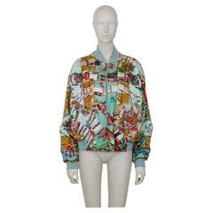 Hermes Reversible Bomber Jacket Kachinas by Kermit Oliver