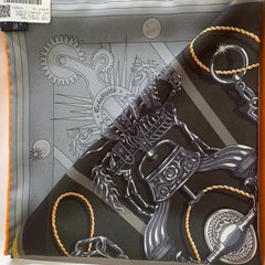 Hermes Reversible Silk Scarf Carre 90cm C’est La Fete