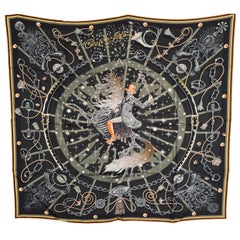 Hermes Reversible Silk Scarf Carre 90cm C’est La Fete