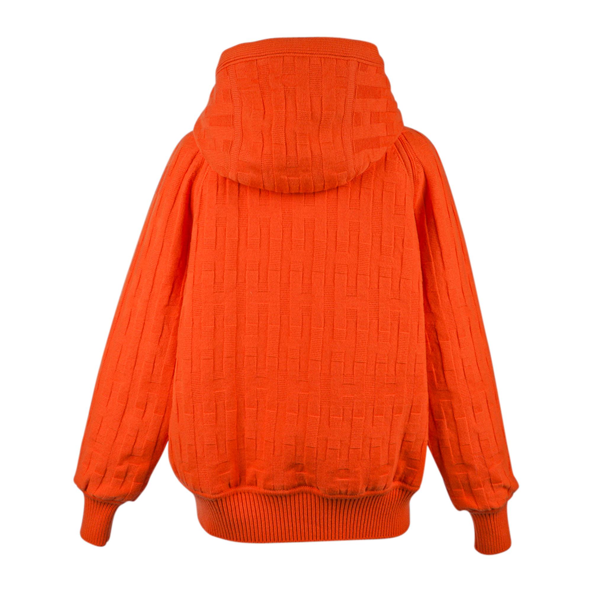 hermes orange sweater