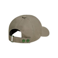 Hermes Riley Colour Cap Taupe H Embroidered 60