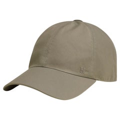 Hermes Riley Colour Cap Taupe H Embroidered 60