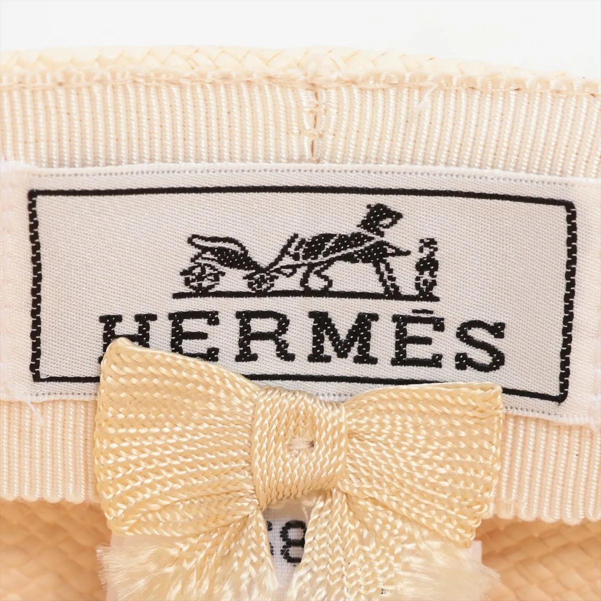 Hermès Riley Panama Cap Naturel in vendita 1
