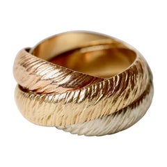 Bague Hermès 3 couleurs d'or 18 carats