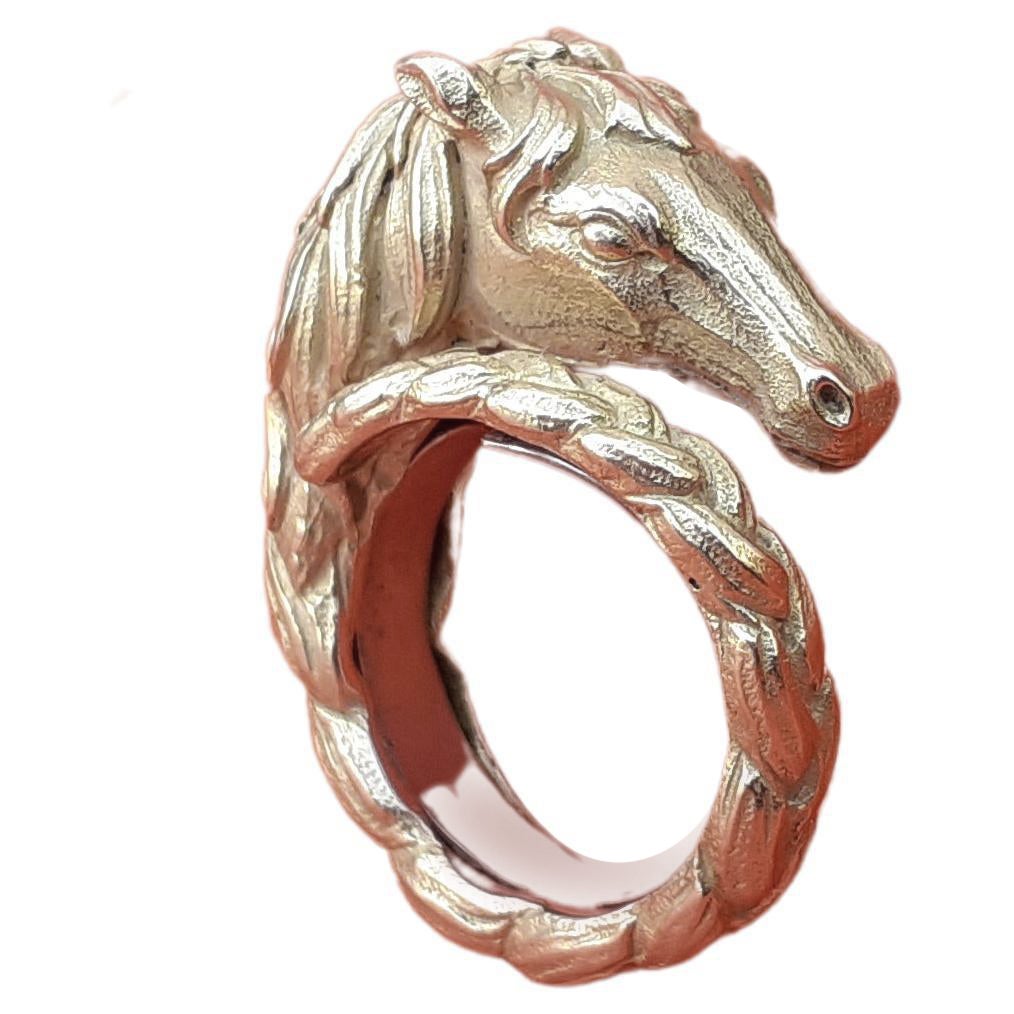 Hermès Ring in Pferdeform aus Gelbgold 18K