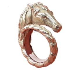 Hermès Ring Horse Shaped in Yellow Gold 18K
