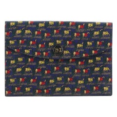 Hermes Rio Clutch Printed Leather PM