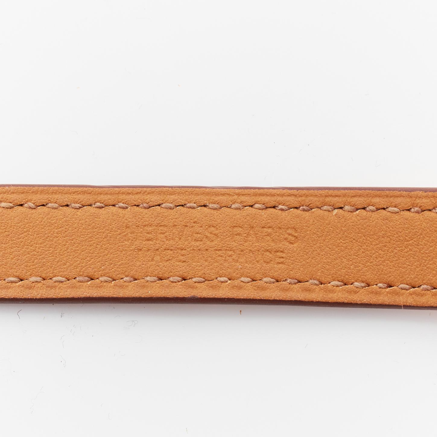 HERMES Rivale Double Tour ange GHW studded double wrap bracelet XS 1