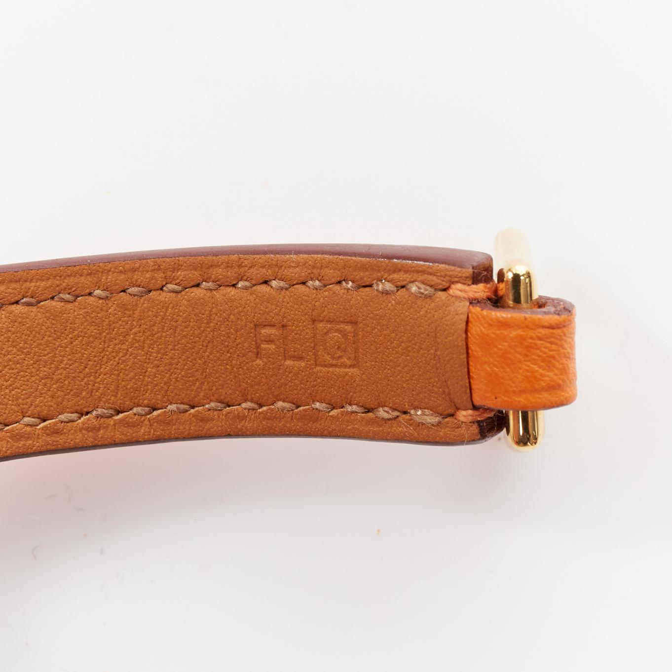 HERMES Rivale Double Tour ange GHW studded double wrap bracelet XS 2