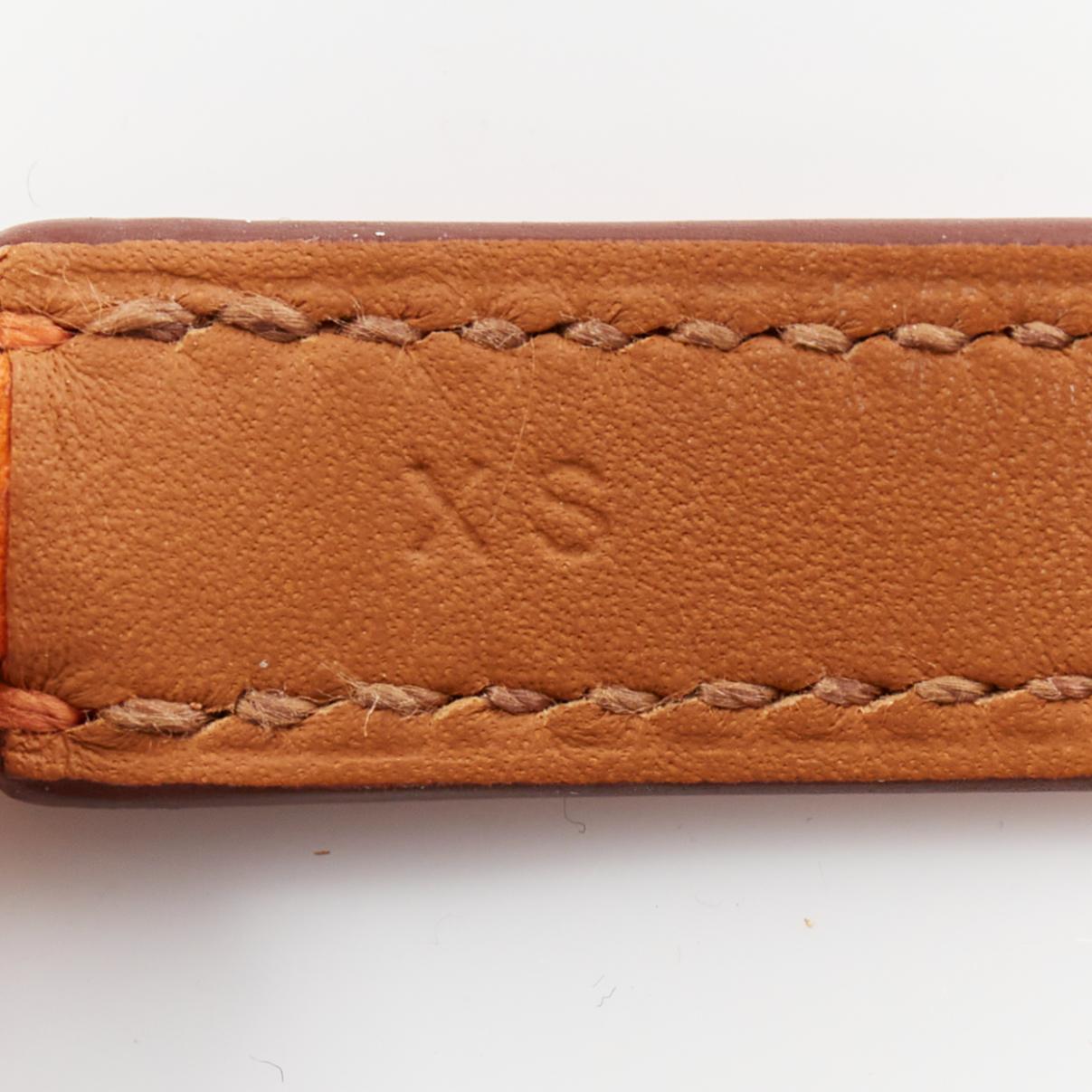 HERMES Rivale Double Tour ange GHW studded double wrap bracelet XS 3