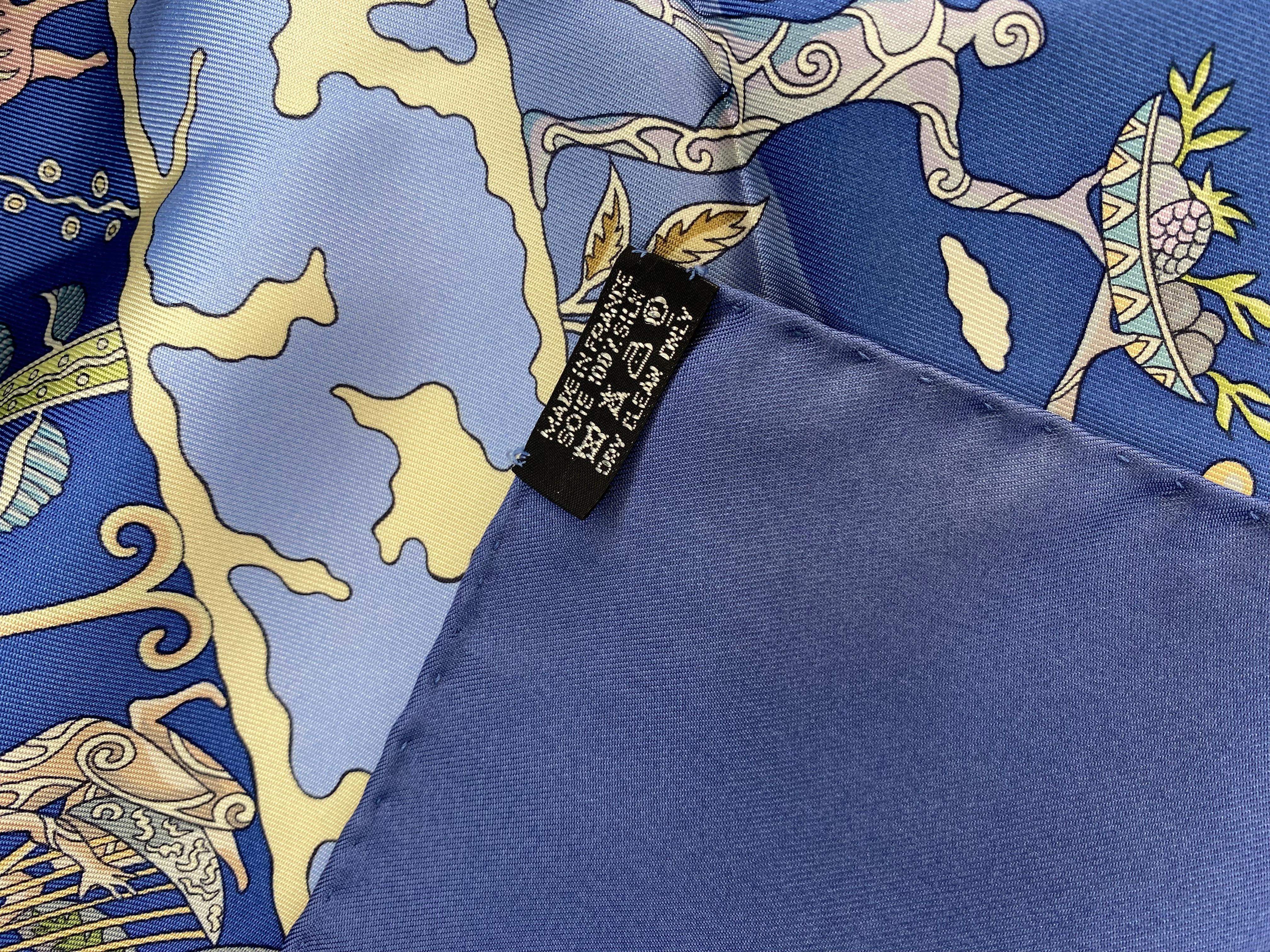 Hermes 'Rives Fertiles' Silk Scarf 90cm x 90cm en venta 1