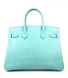 Hermès Robin’s Egg Blue Epsom 30 cm Birkin with Palladium