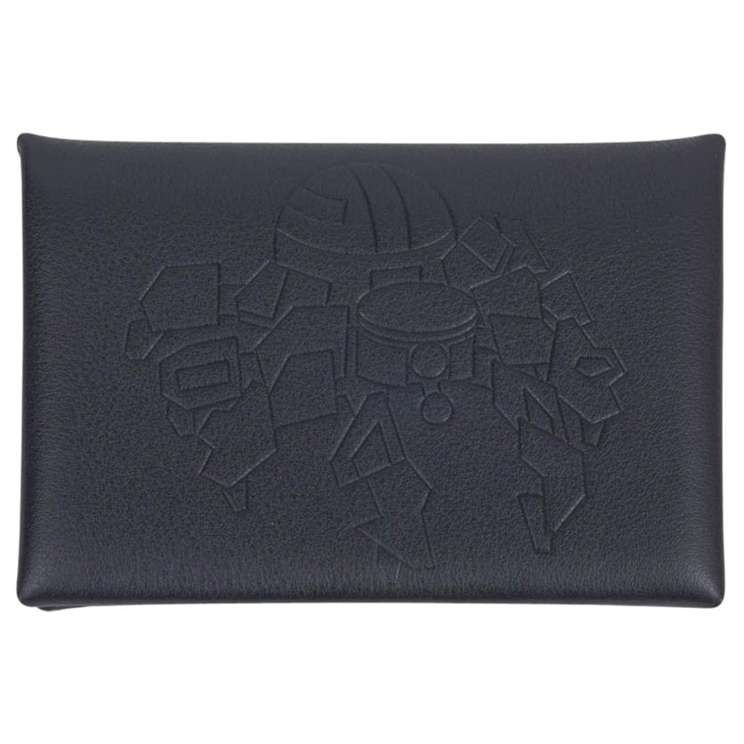Hermes Robot Calvi Limited Edition Blue Indigo Swift Card Holder