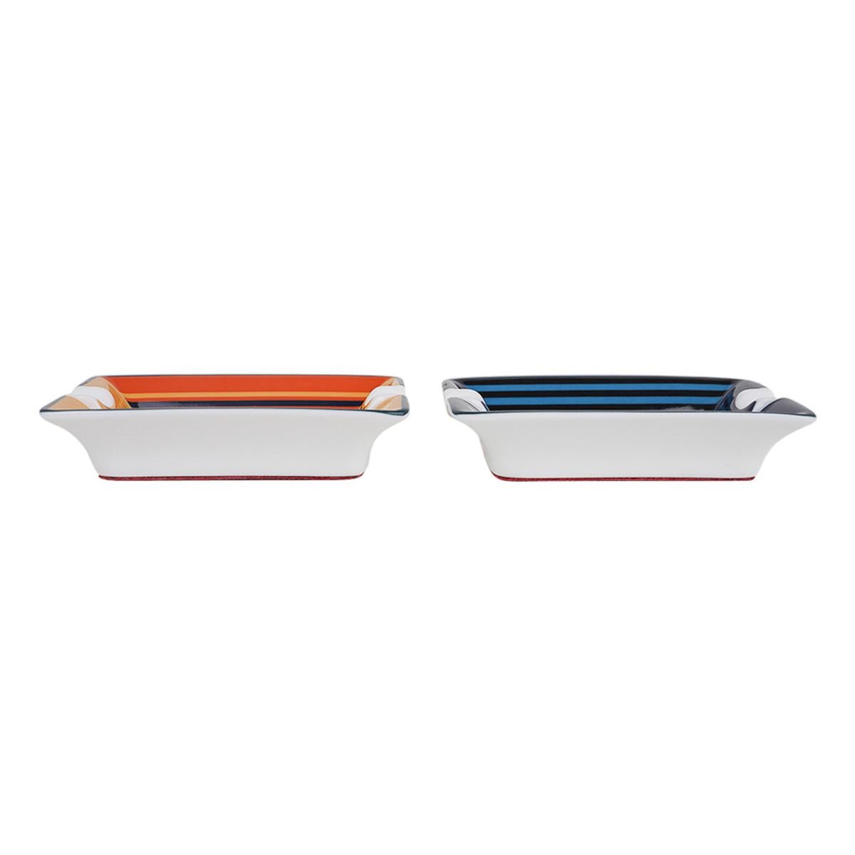 Hermes Rocabar a Cheval Mini Ashtray Set of Two Porcelain For Sale 2