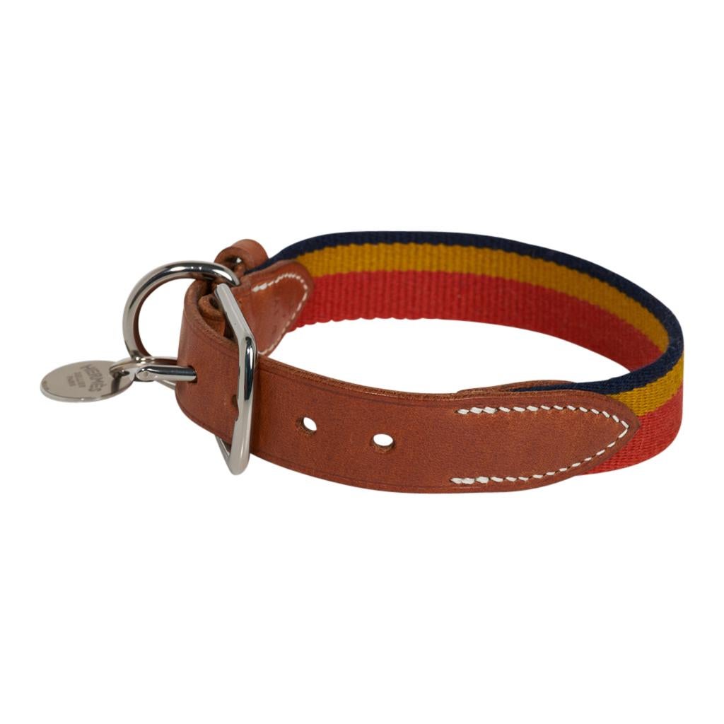 Hermes Rocabar Dog Collar Small Model w/ Leash New w/ Box For Sale 1