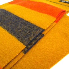 Hermes Rocabar Wool Red Orange Black Men's Women's Neck Scarf in Box