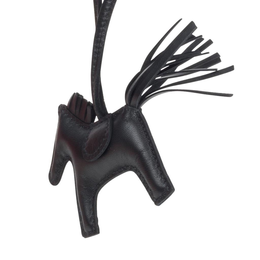 Hermes Rodeo Bag Charm So Black PM Limited Edition For Sale 2