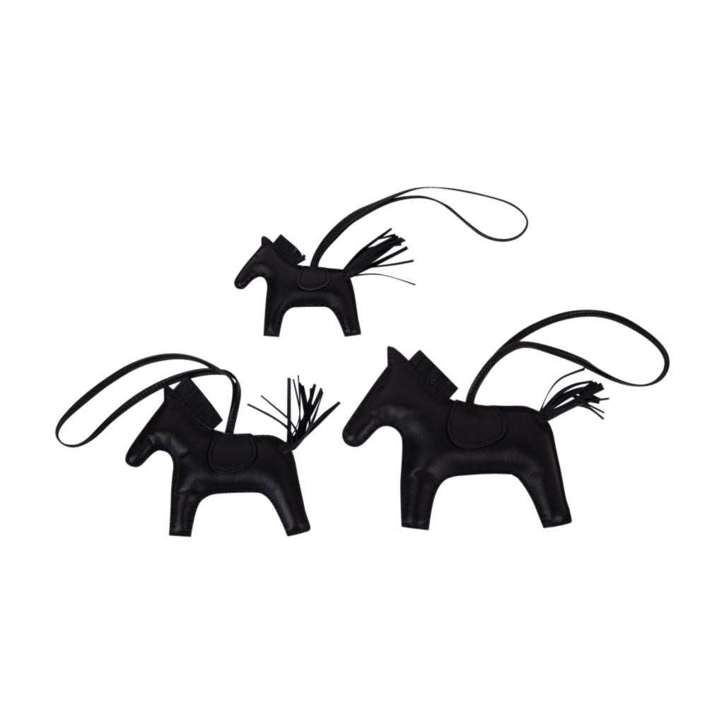 Hermes Rodeo Bag Charm So Black PM Limited Edition For Sale 4