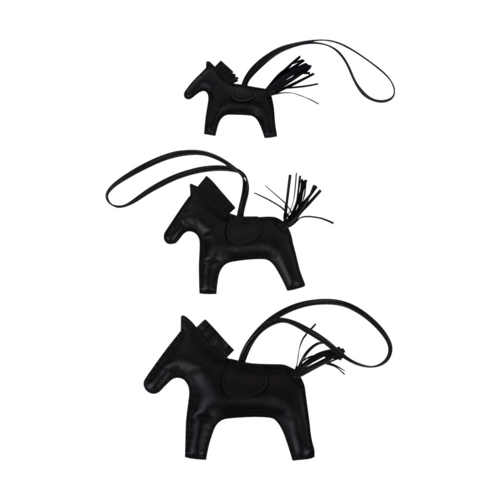 Hermes Rodeo Bag Charm So Black PM Limited Edition For Sale 5