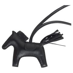 Hermes Rodeo Bag Charm So Black PM Limited Edition New w/ Box