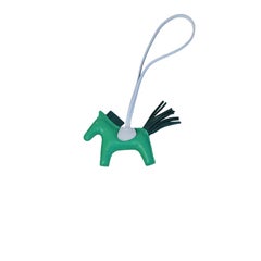 Hermes Rodeo Charm Green Sky Blue