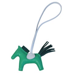 Hermes Rodeo Charm Green Sky Blue