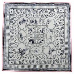 Hermès  Rodeo Des Cowgirls Bandana Silk Scarf 55 cm Kermit Oliver Horse TEXAS