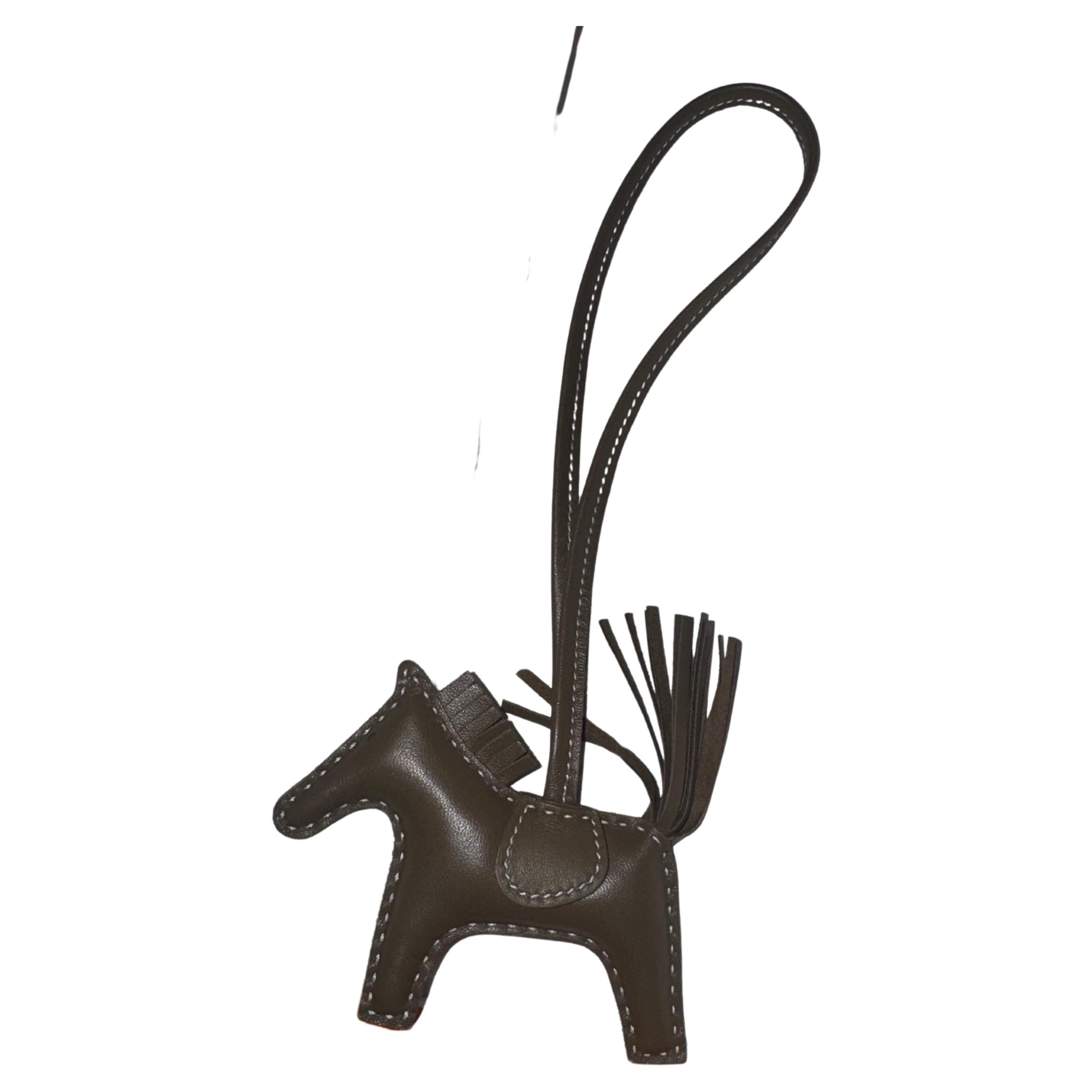 Hermes Rodeo Etoupe Milo Horse Bag Charm PM