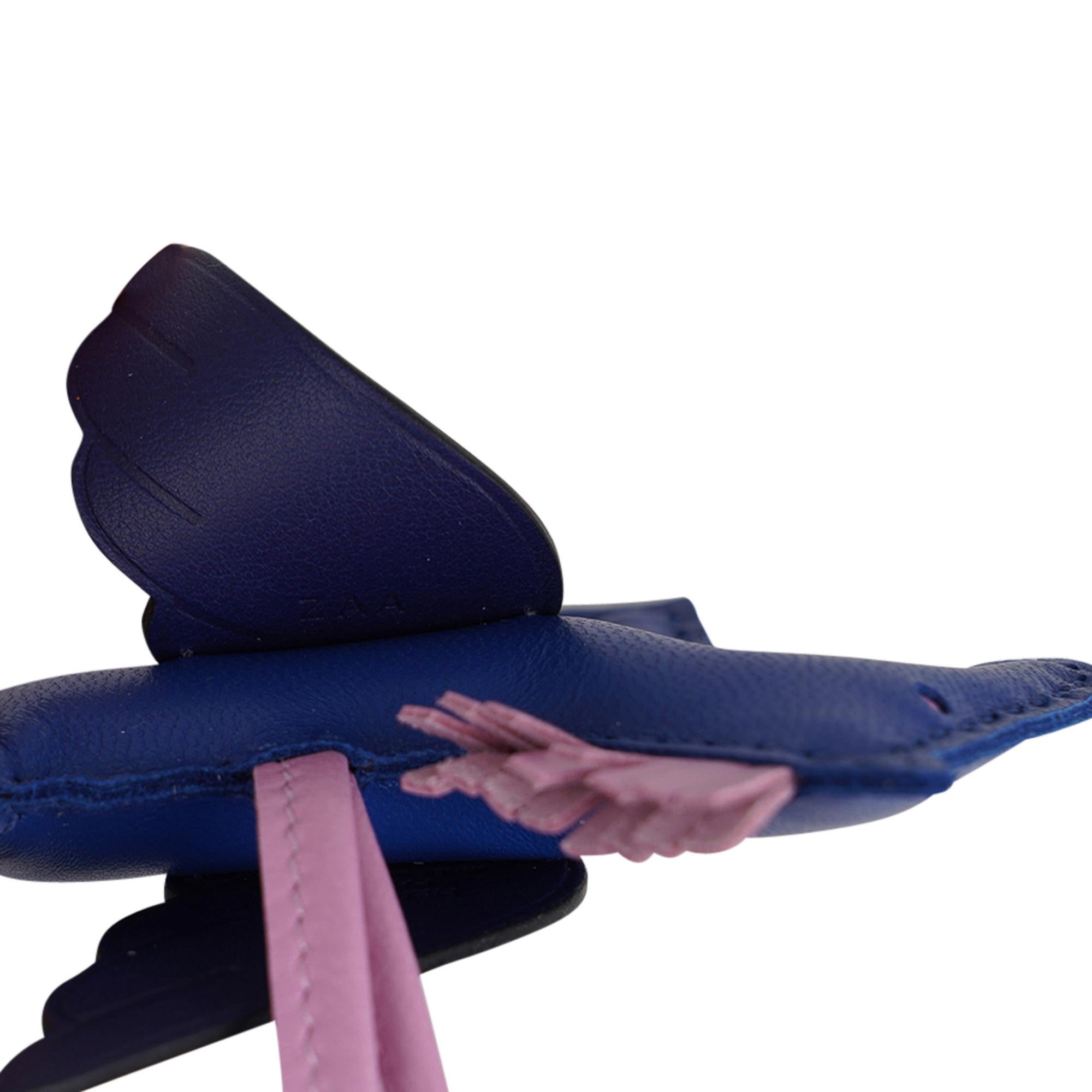 Hermes Rodeo MM Pegase Bag Charm Blue de France Mauve Sylvestre Blue Saphhire 4