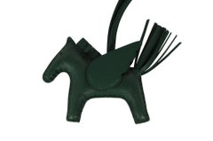 Hermes Rodeo Pegase PM Birkin Hac Charm Green Vert Moyen Leather Lambskin Travel