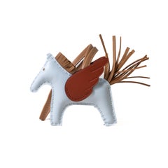 Hermes Rodeo Pegase PM Charm Blue Brume Sesame Cuivre