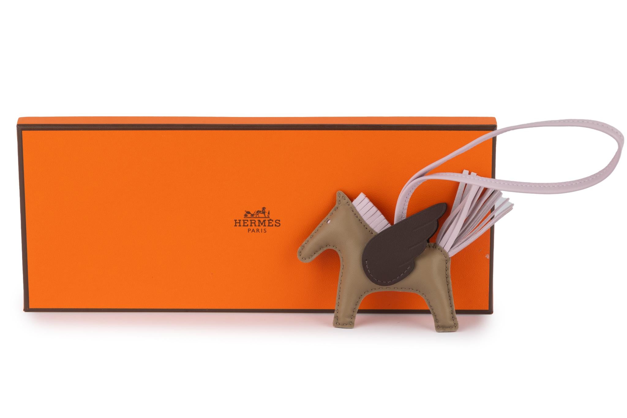 Brown Hermès Rodeo Pegasus Charm