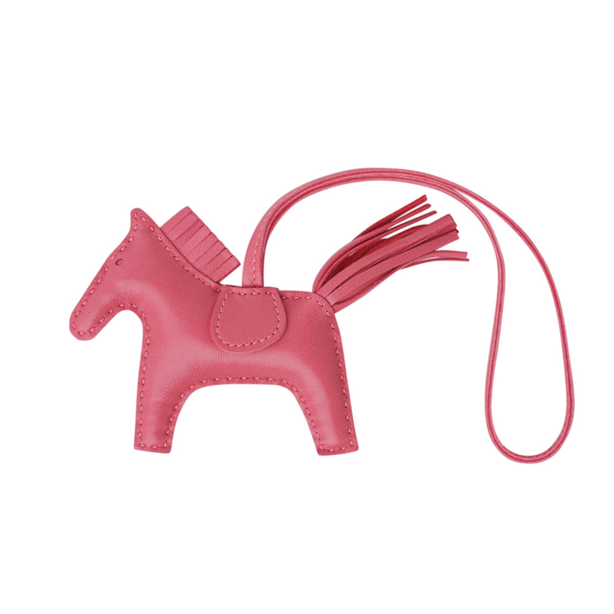 Women's Hermes Rodeo PM Bag Charm Rose Azalee For Sale