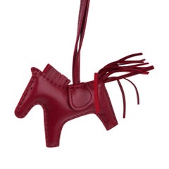 Hermes Rodeo PM Bag Charm Rubis New w/Box